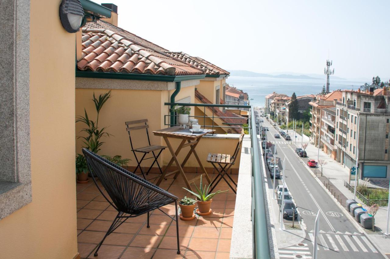 Precioso Atico Con Terraza Y Vistas A Silgar. Apartman Sanxenxo Kültér fotó
